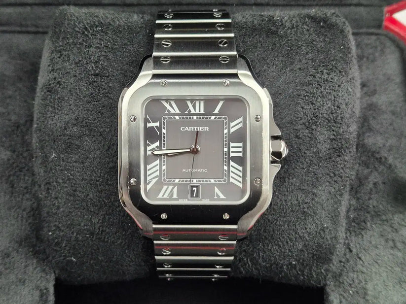 Cartier Santos WSSA0037 Black Background