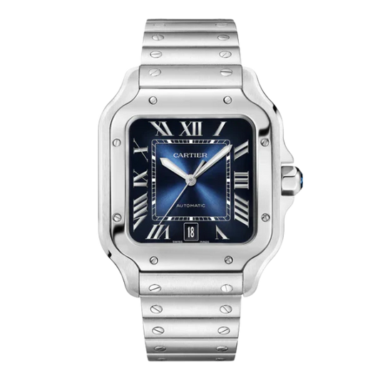 Cartier Santos Large Blue Dial