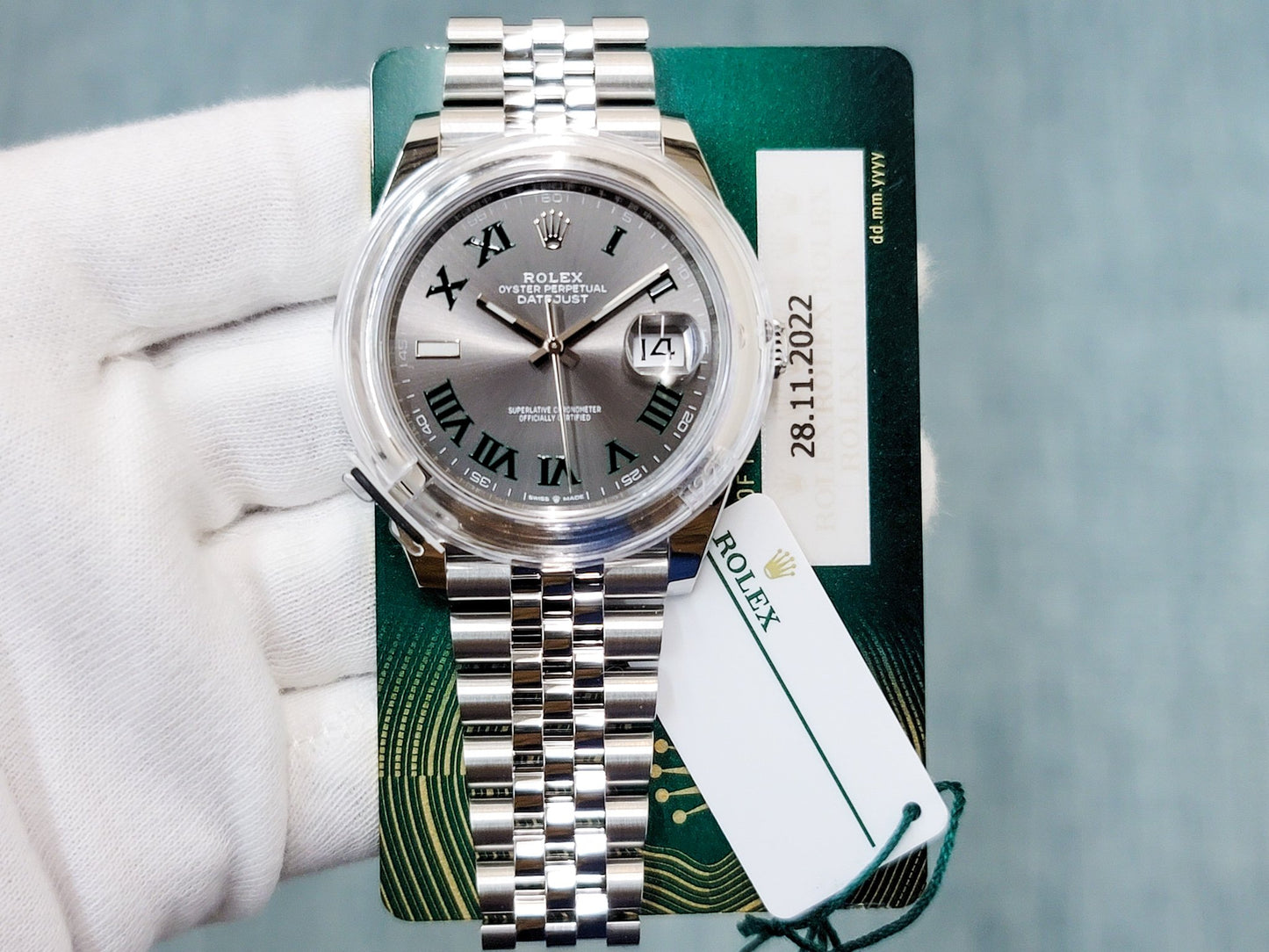 Rolex Datejust 41 Wimbledon Dial Oystersteel Jubilee