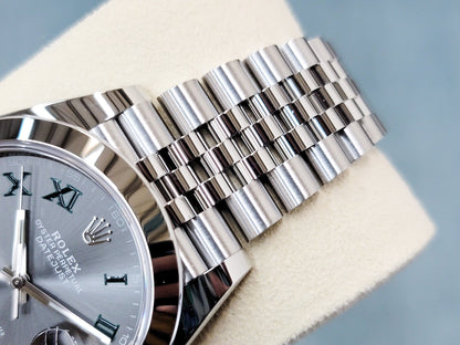 Rolex Datejust 41 Wimbledon Dial Oystersteel Jubilee