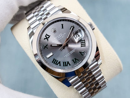 Rolex Datejust 41 Wimbledon Dial Oystersteel Jubilee