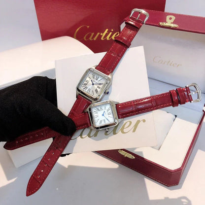 CARTIER SANTOS BORDEAUX SMALL MODEL