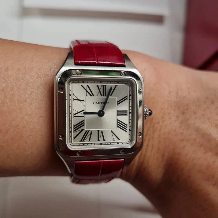 CARTIER SANTOS BORDEAUX SMALL MODEL